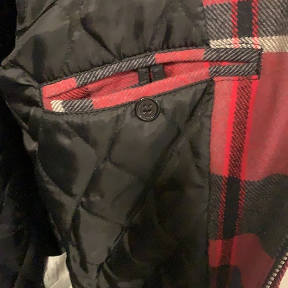 Bomber Coat | Hurley | Red & Black Plaid | Woman’s Small - Picture 5 of 9